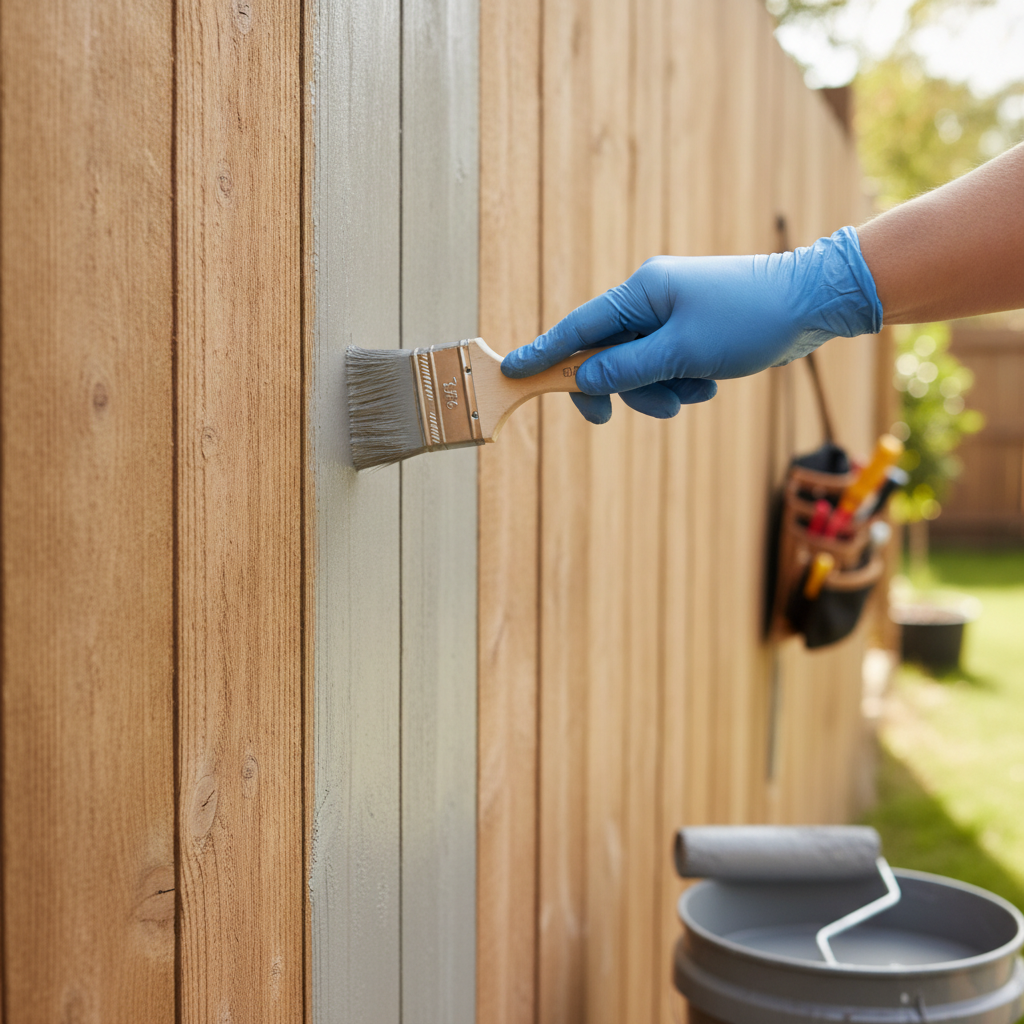 Fence Painting - Fence PaintingNo Face and No Text